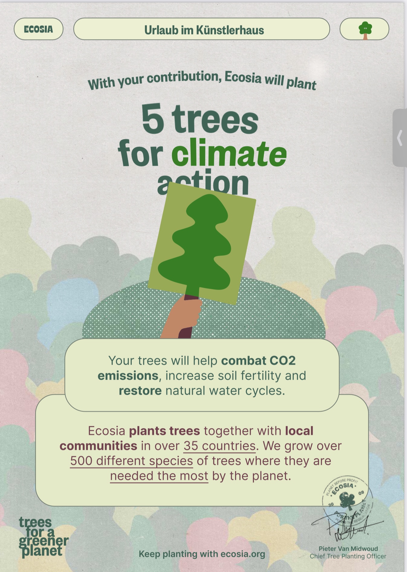 Trees for climate